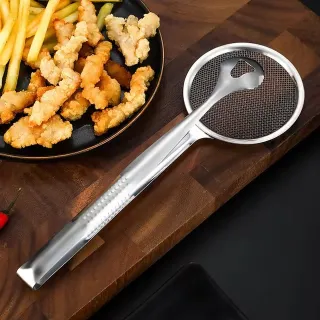 2 in 1 Food Spoon Strainer Clip